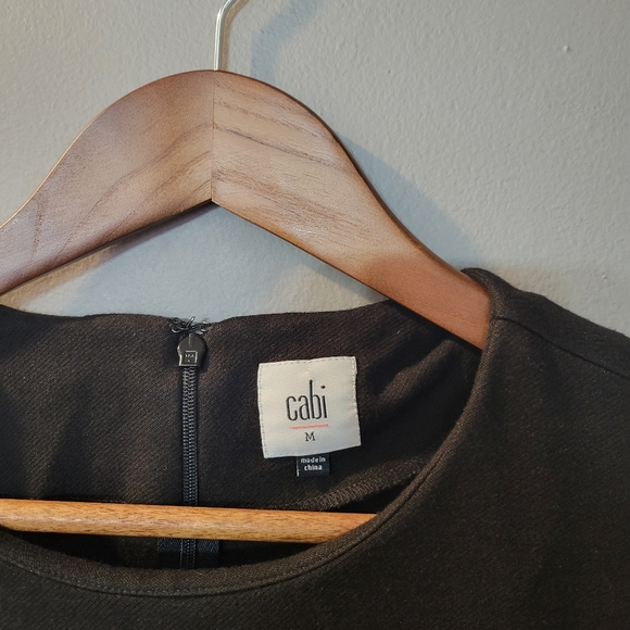 CAbi Utility Shirt Black Osaka Nights Side Snaps Back Zip Classic Womens Size M - Picture 2 of 5